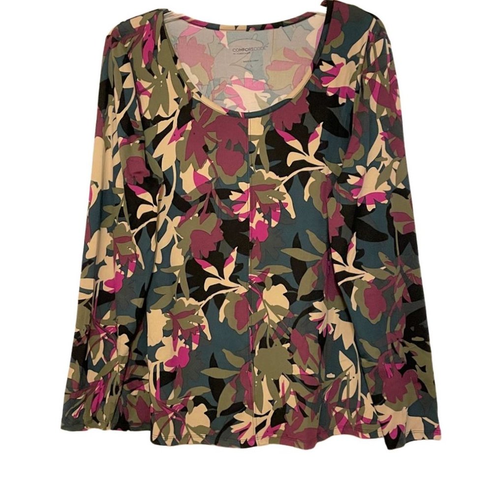 Cuddl Duds Comfort Code Stretch Jersey Top (555) Large